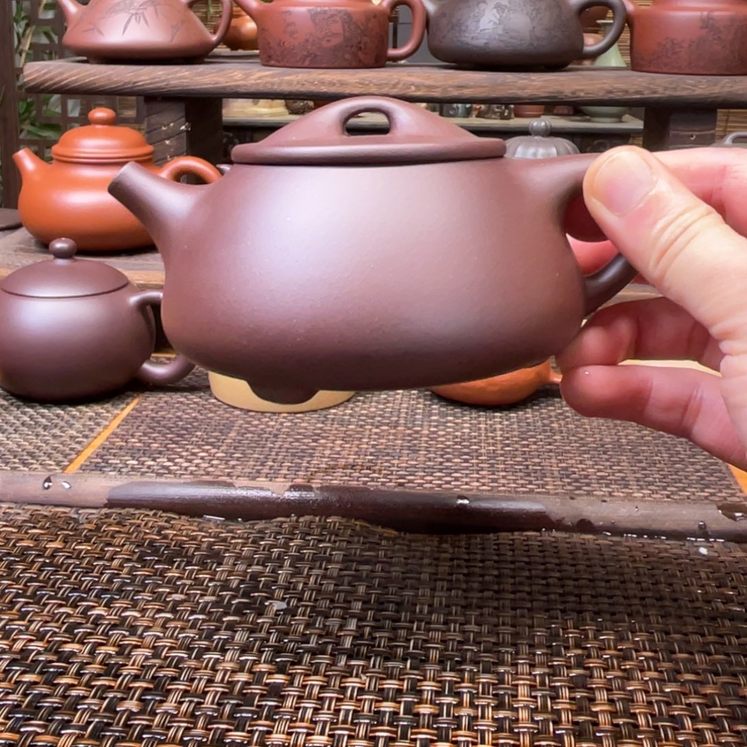 紫砂茶壶宜兴原矿紫砂手工制250