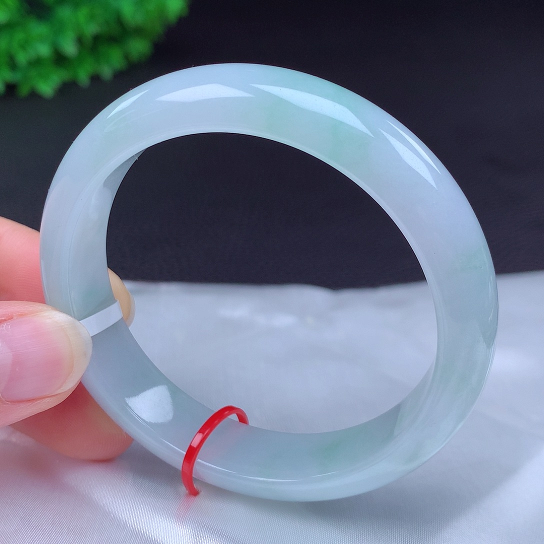 翡翠未镶嵌手镯56圈689005