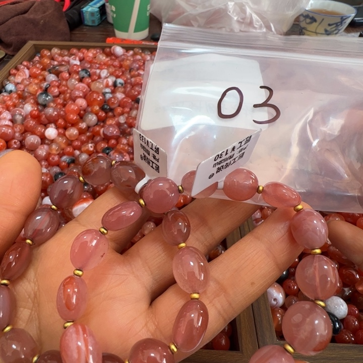 南红玛瑙单圈未镶嵌03多样性发其一