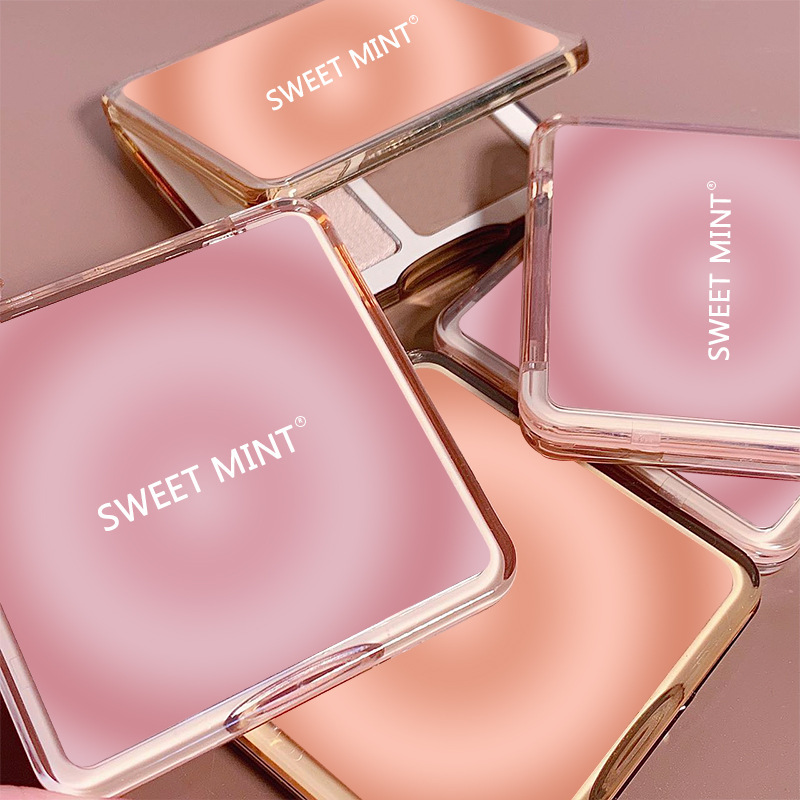 Sweet Mint四色修容盘 哑光提亮打底高光鼻影阴影修容—体盘平价