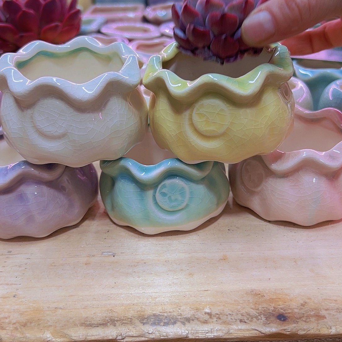 陶瓷花盆当场凑满12包邮