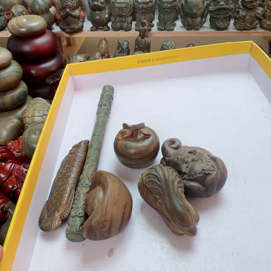 旺***旺香榧木瑕疵手把6个