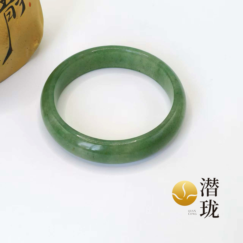 【潜珑】L-0865高品质纯天然东陵玉手镯天然结构可能出现矿坑