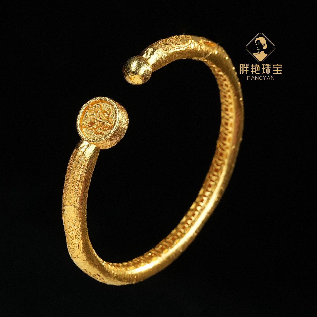 L*【大圆满】赤马红羊众神归位18K金手镯@FLK7090199@