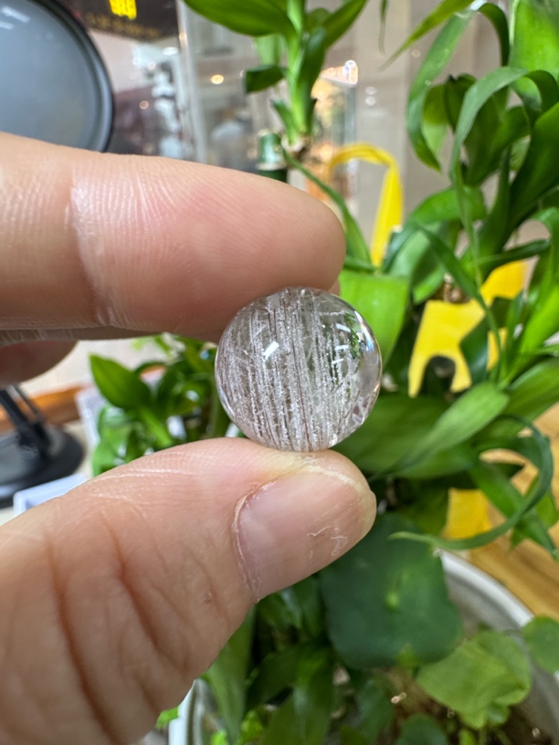 天然雪霜发晶diy串珠适合饰品