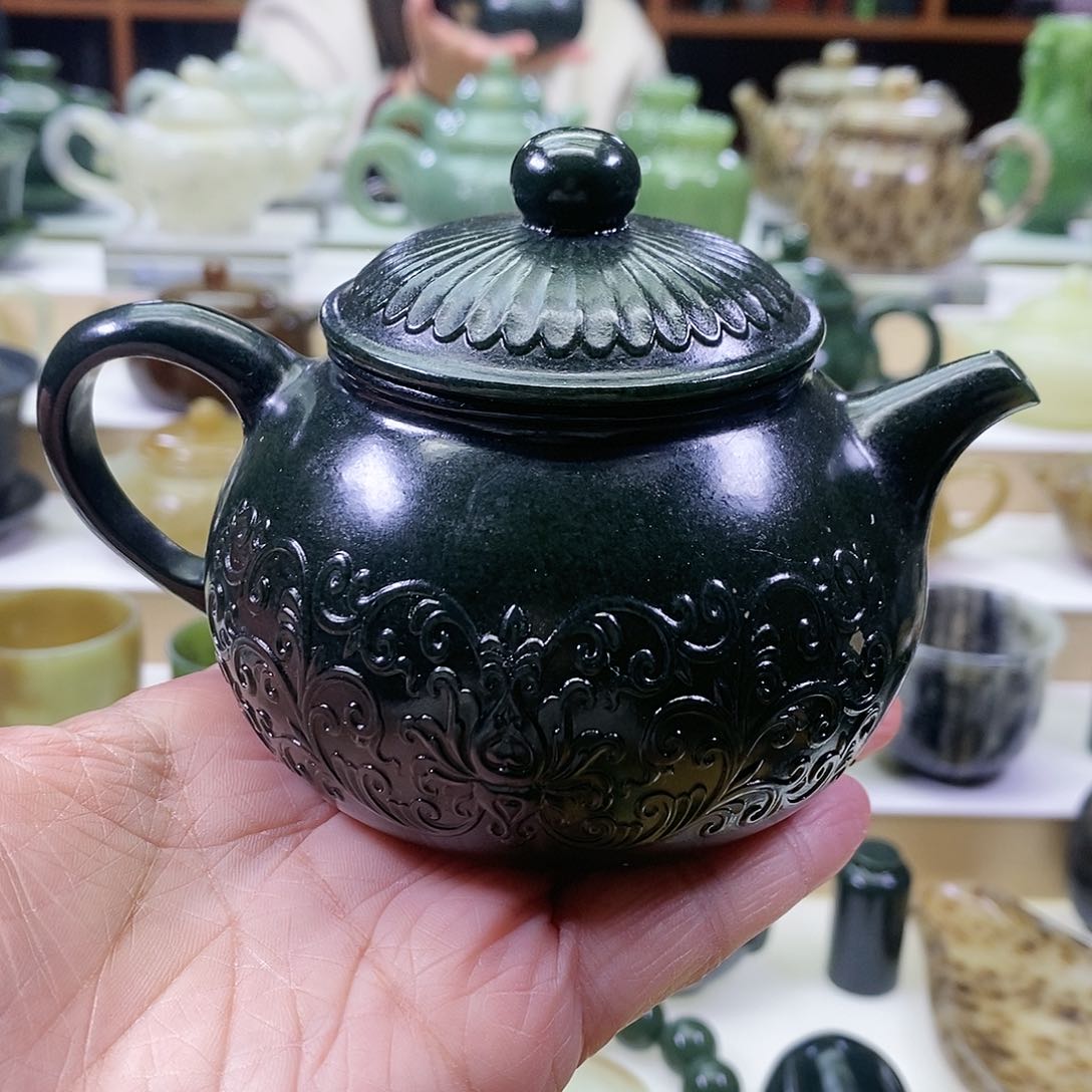 和田玉茶壶未镶嵌280ml
