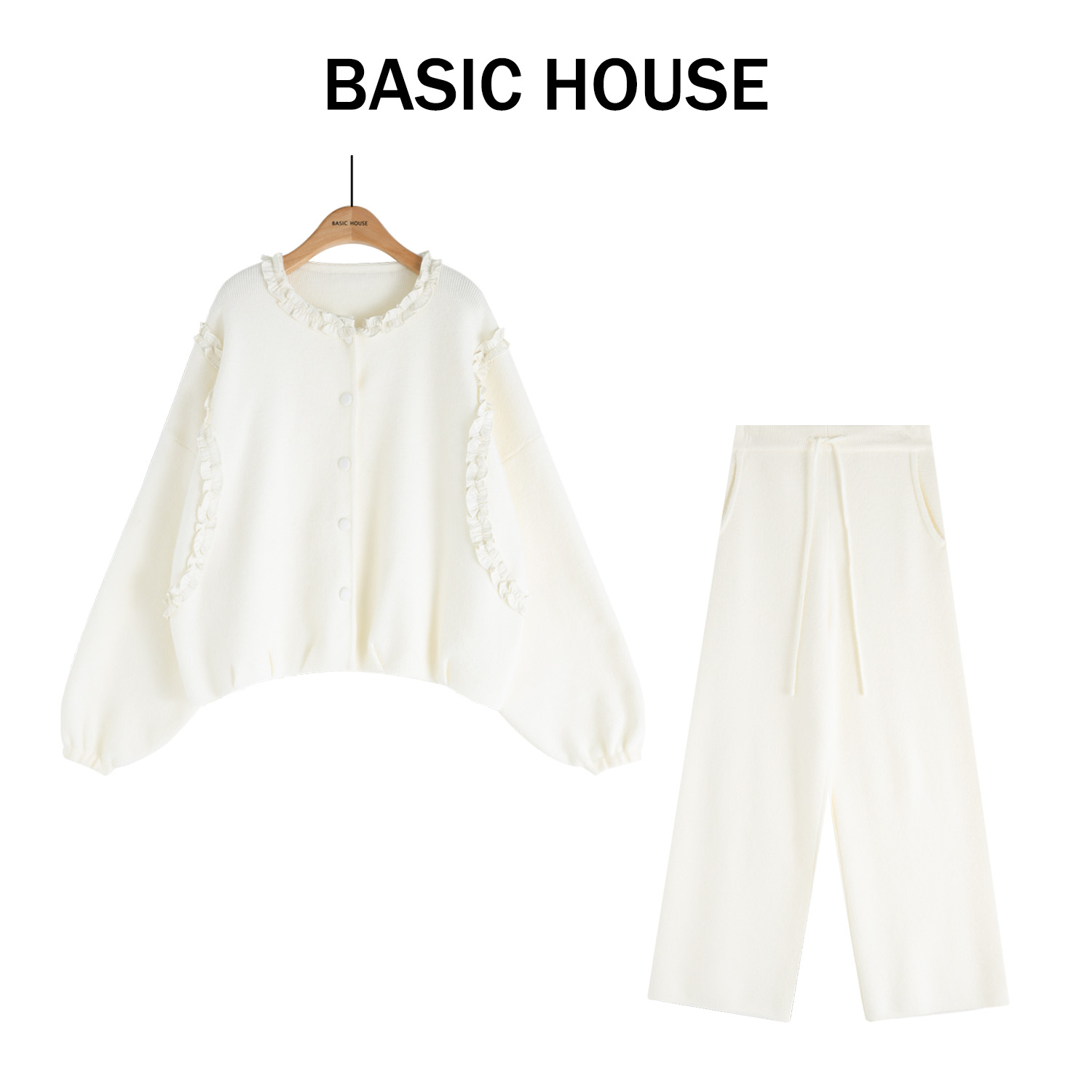 Basic House百家好秋冬休闲气质百搭气质时尚套装B1385B522K2