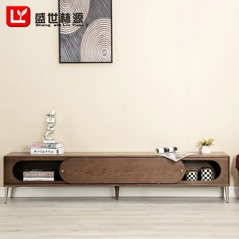 电视柜 橡木 200*32*45 瑕疵无售后