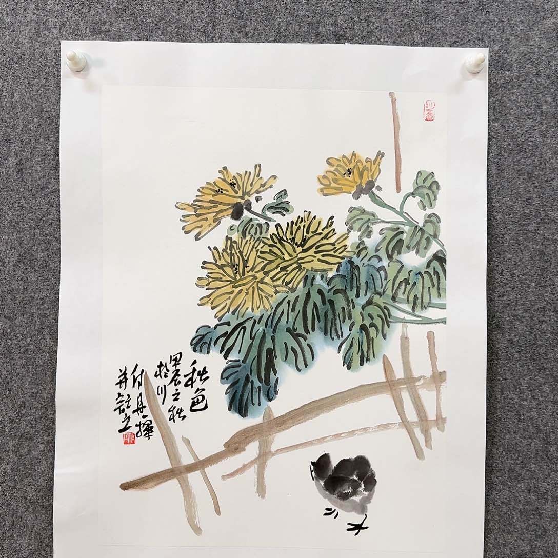 国画付丹老师手绘作品