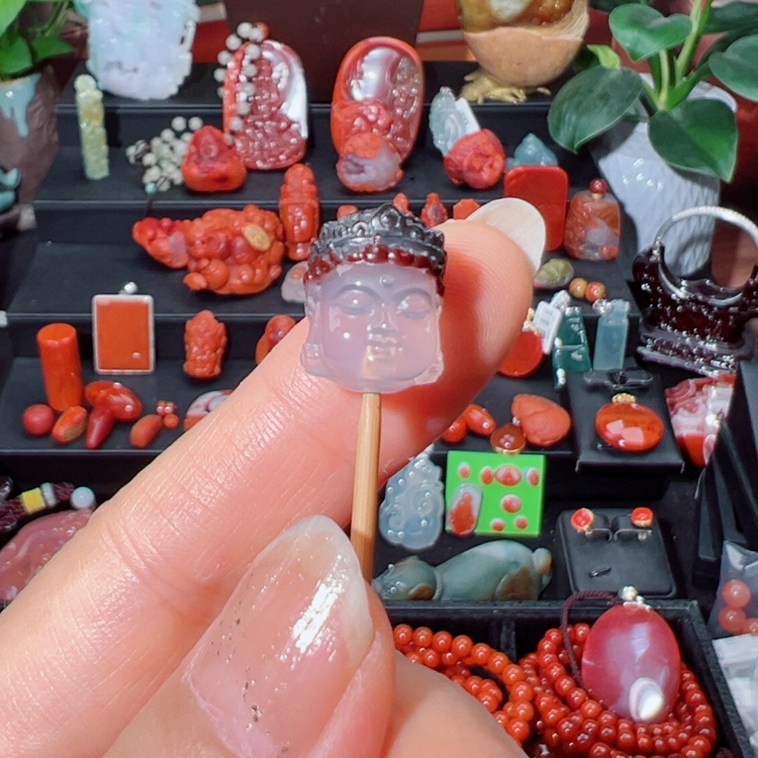 玉***姐南红玛瑙单珠未镶嵌