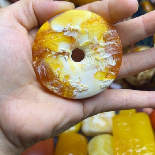 未镶嵌琥珀手链蜜蜡