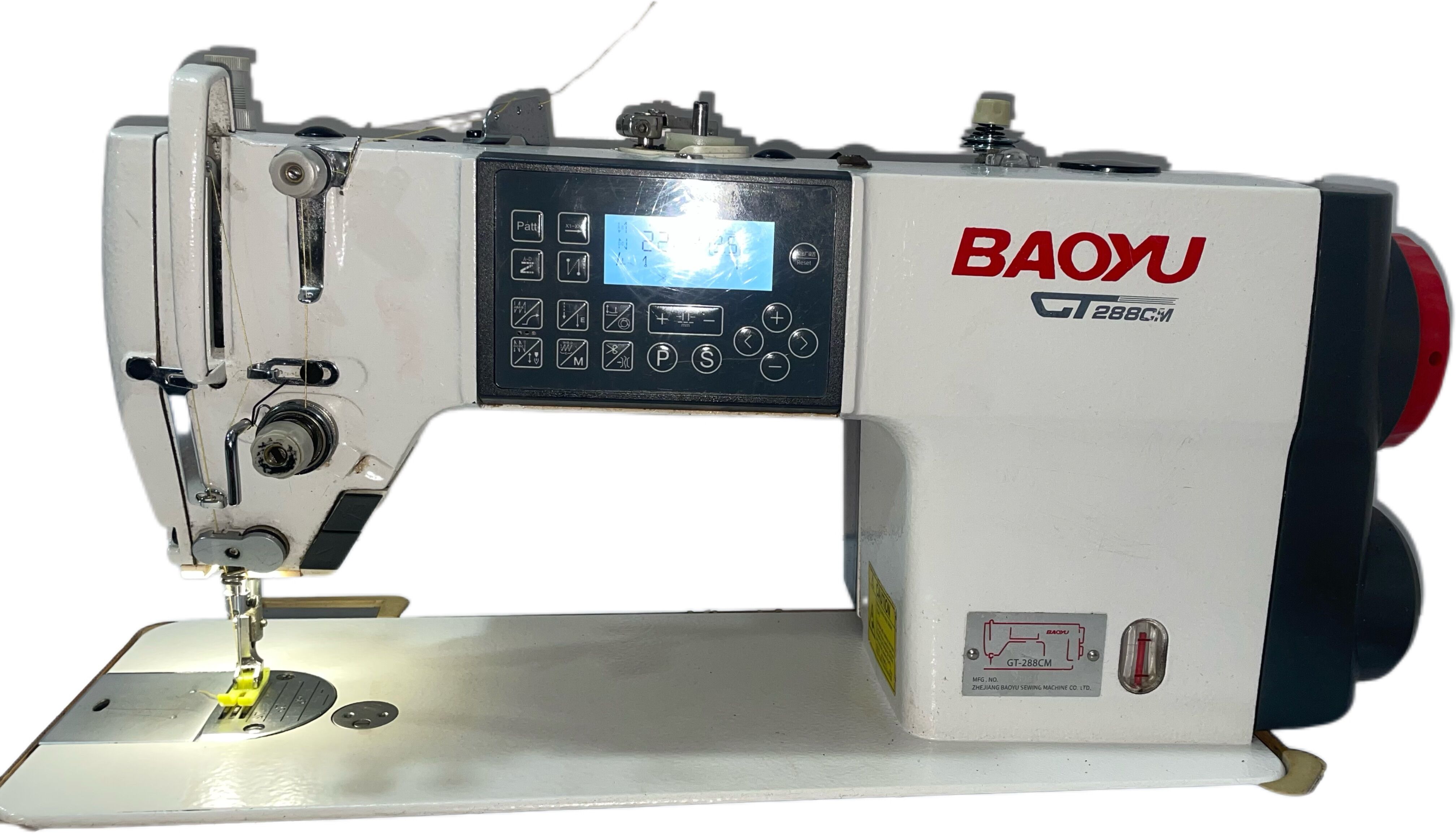 9成新宝宇288CM新款双步进电脑平车，步进抬压脚，步进剪线