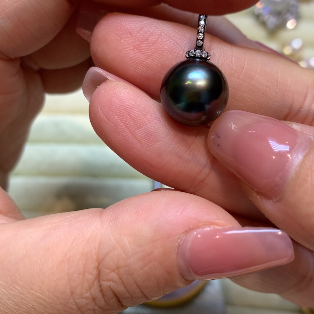 海水珍珠颈饰银S925镶嵌