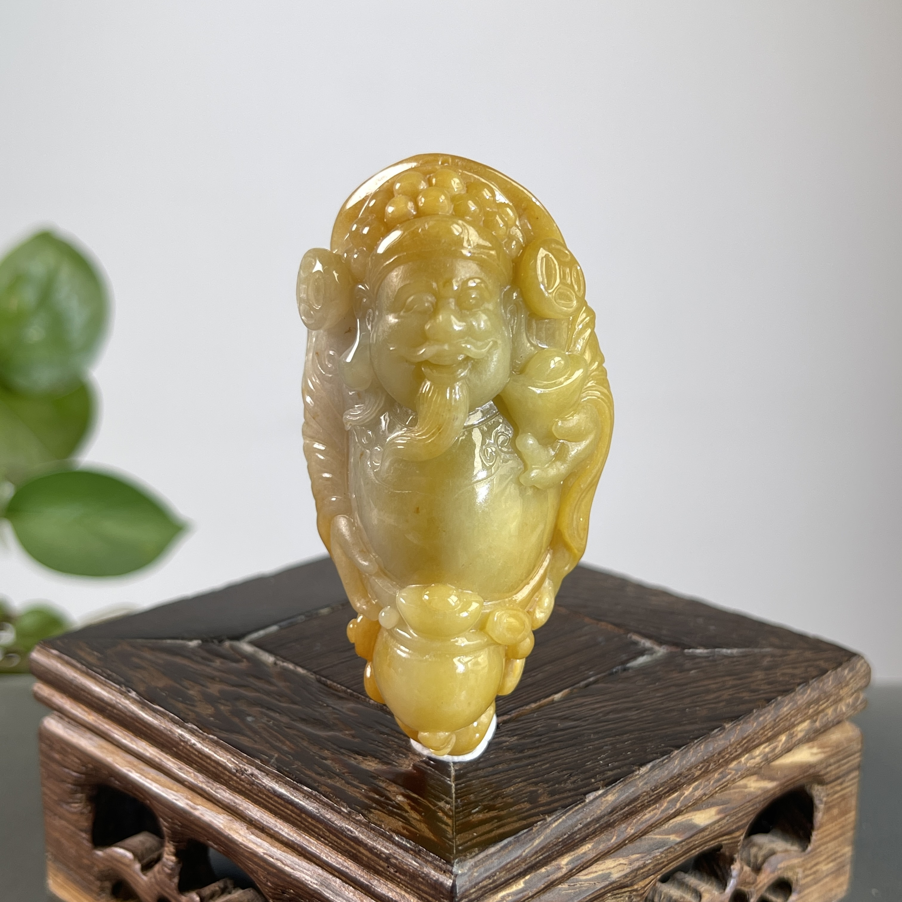 JSW31-142 天然缅甸A货翡翠 财神爷