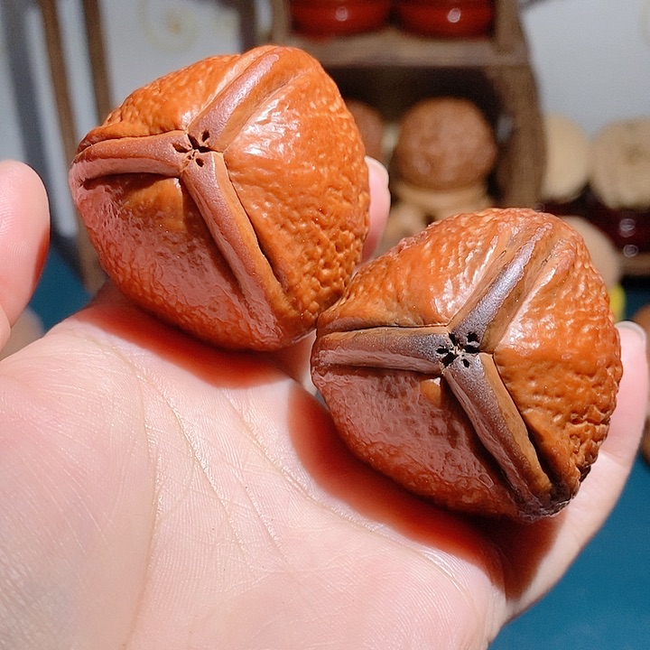 野生雷公核手把件