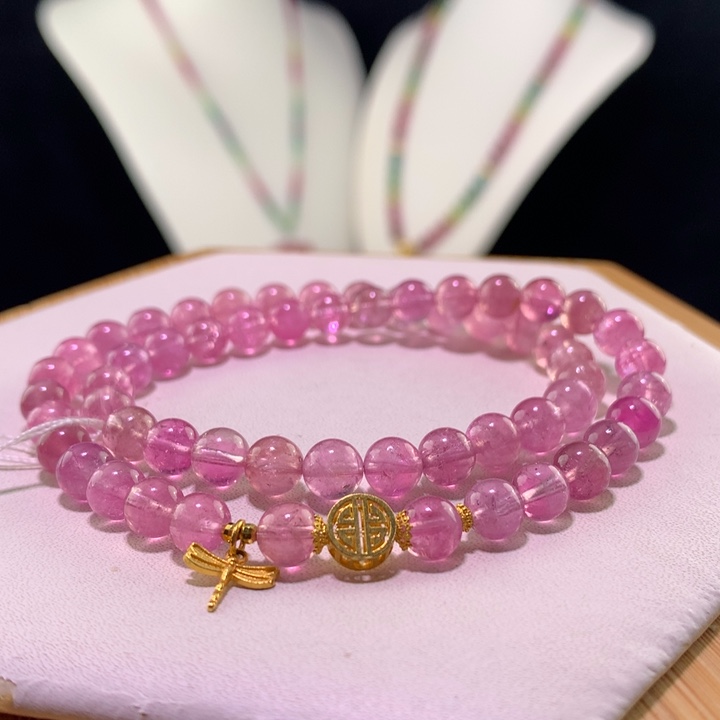 双色碧玺手链未镶嵌