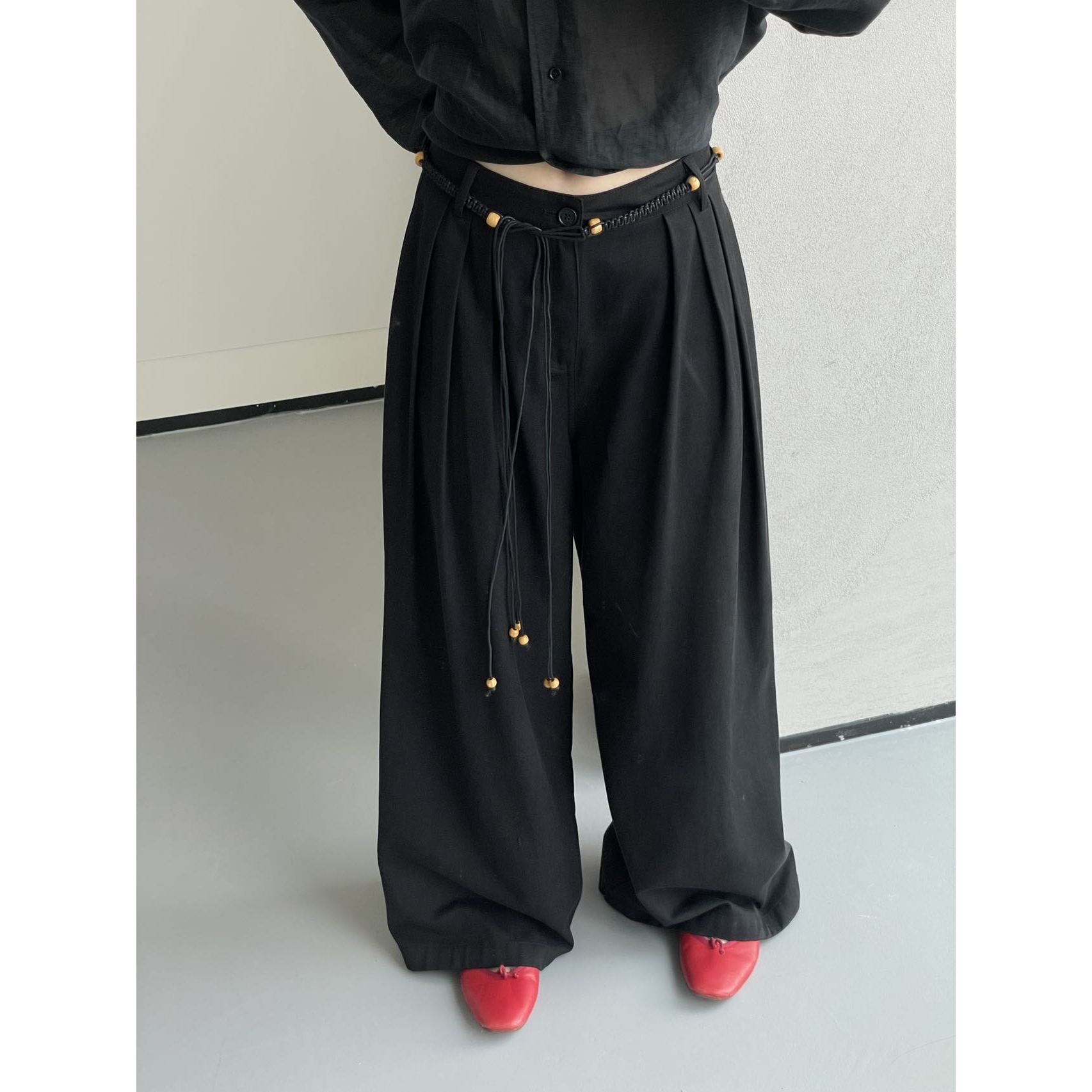 J-6110#TN#大爆款！版型巨好休闲百搭阔腿裤（福利）