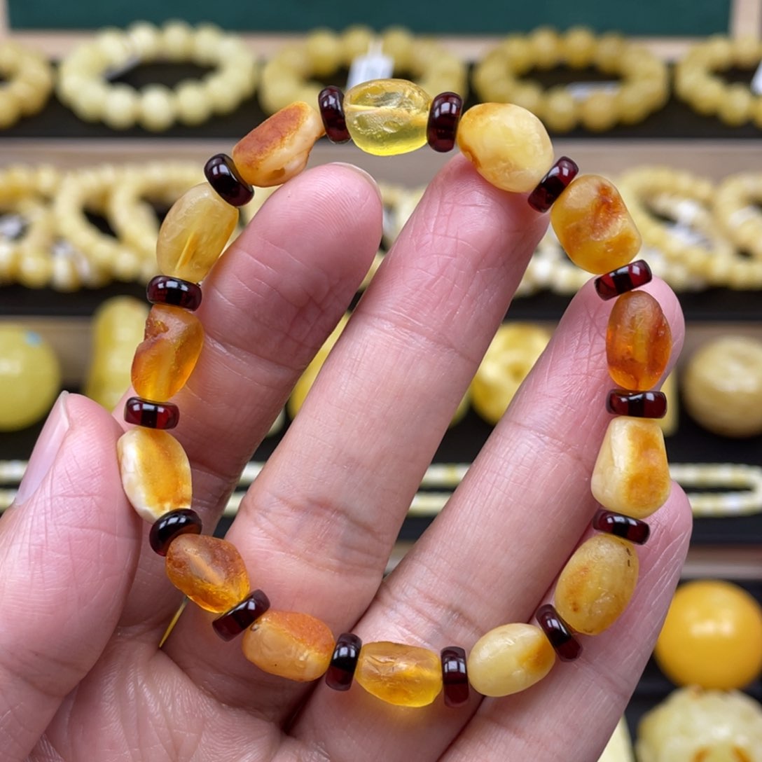 琥珀裸石未镶嵌琥珀蜜蜡