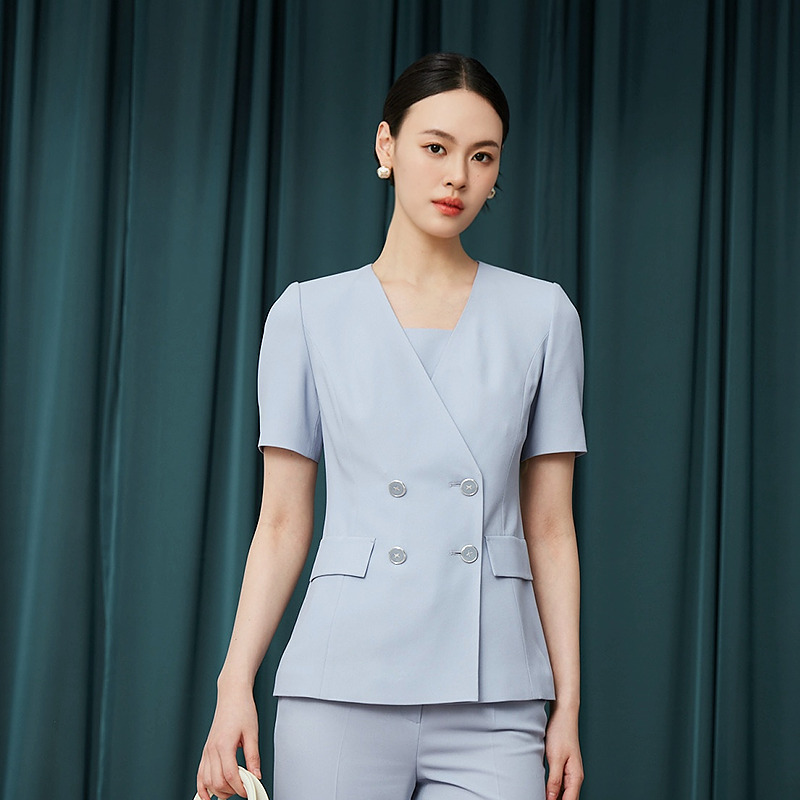 设计感收腰干练气质短外套2025年新款职场上衣-MOGC03WJK201