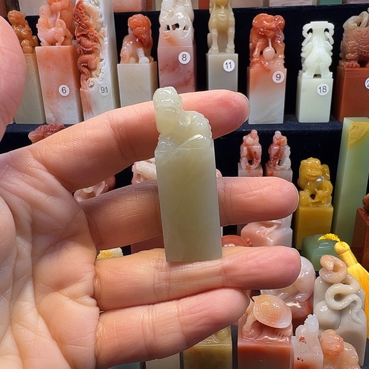 寿山石印石寿山石手工雕刻