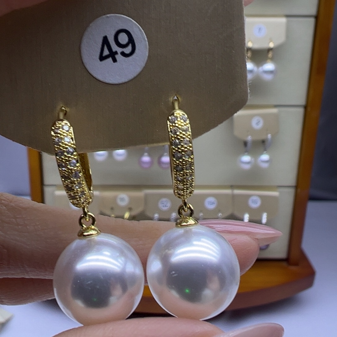 未镶嵌耳饰淡水珍珠