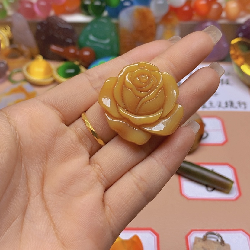 【闪购商品】玛瑙/玉髓玉牌未镶嵌火*