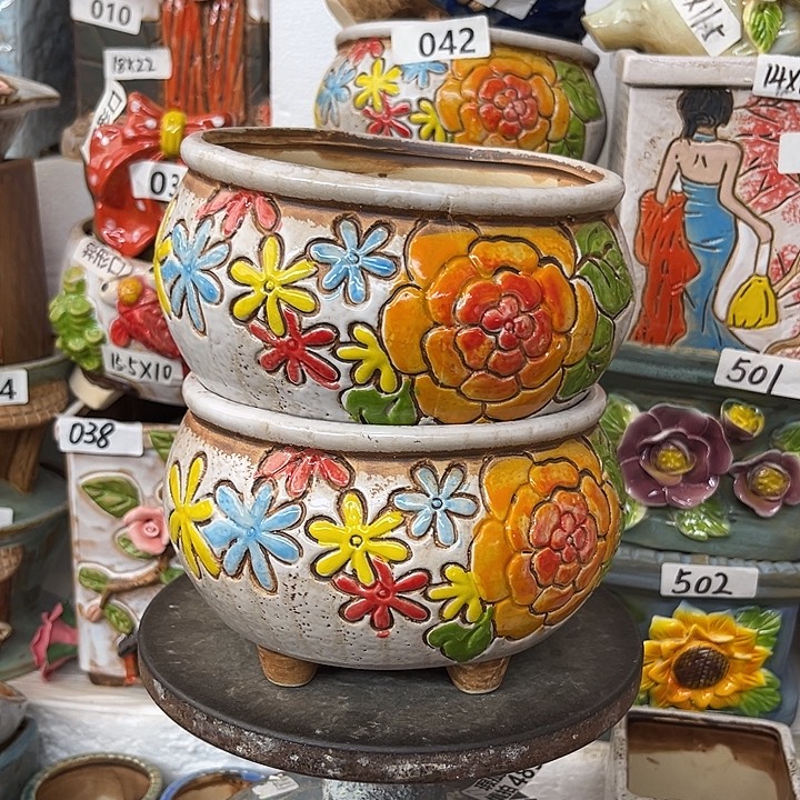 粗陶材质多肉花盆