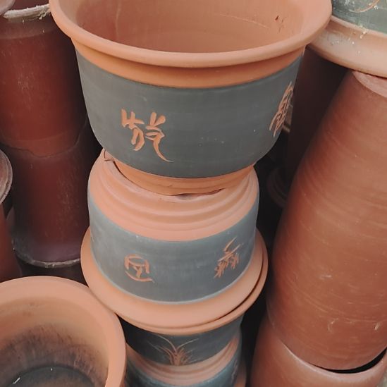 圆口29*21 微霞两个 黑刻绘