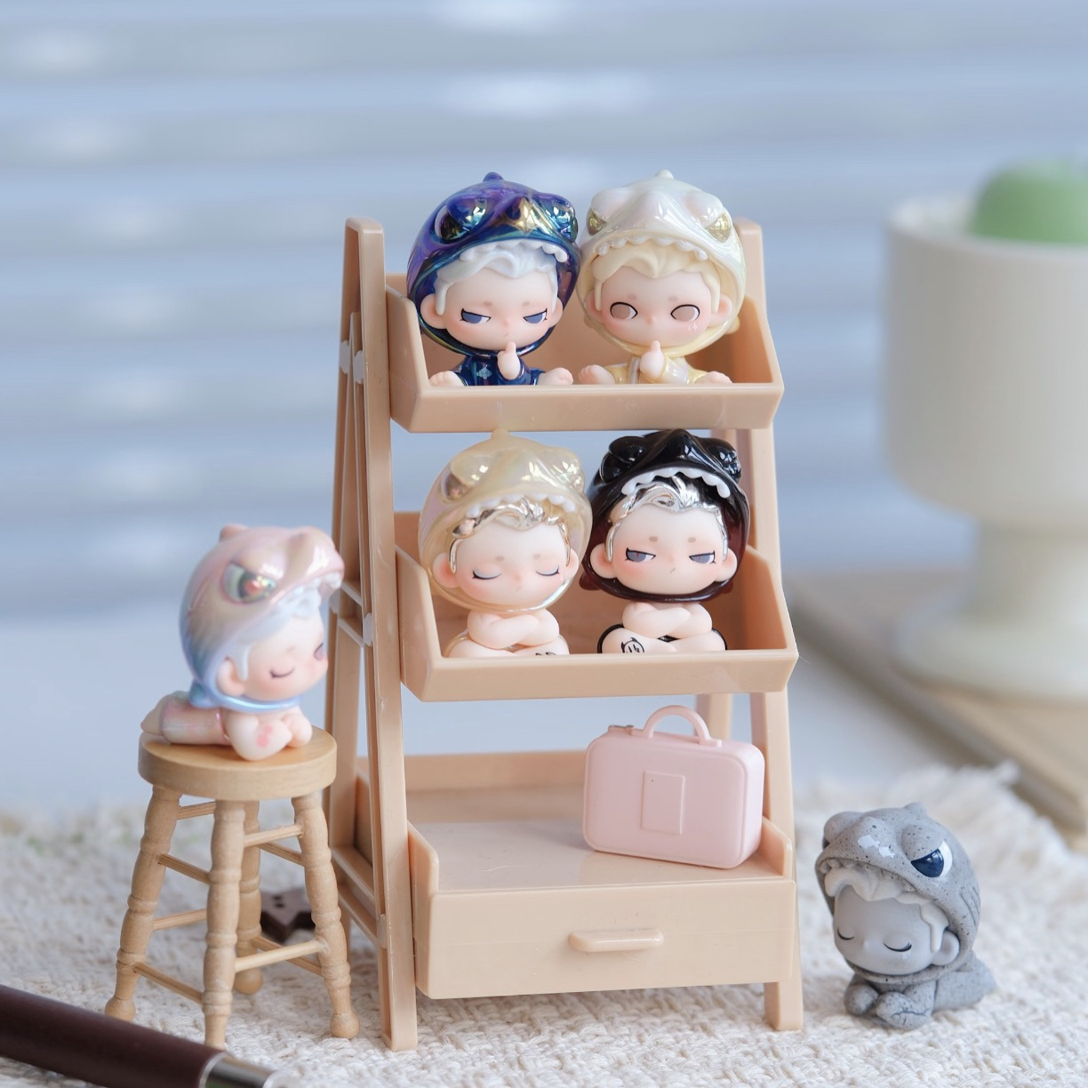 【熙熙代拆】鲨入职场初代系列萌粒公仔可爱摆件