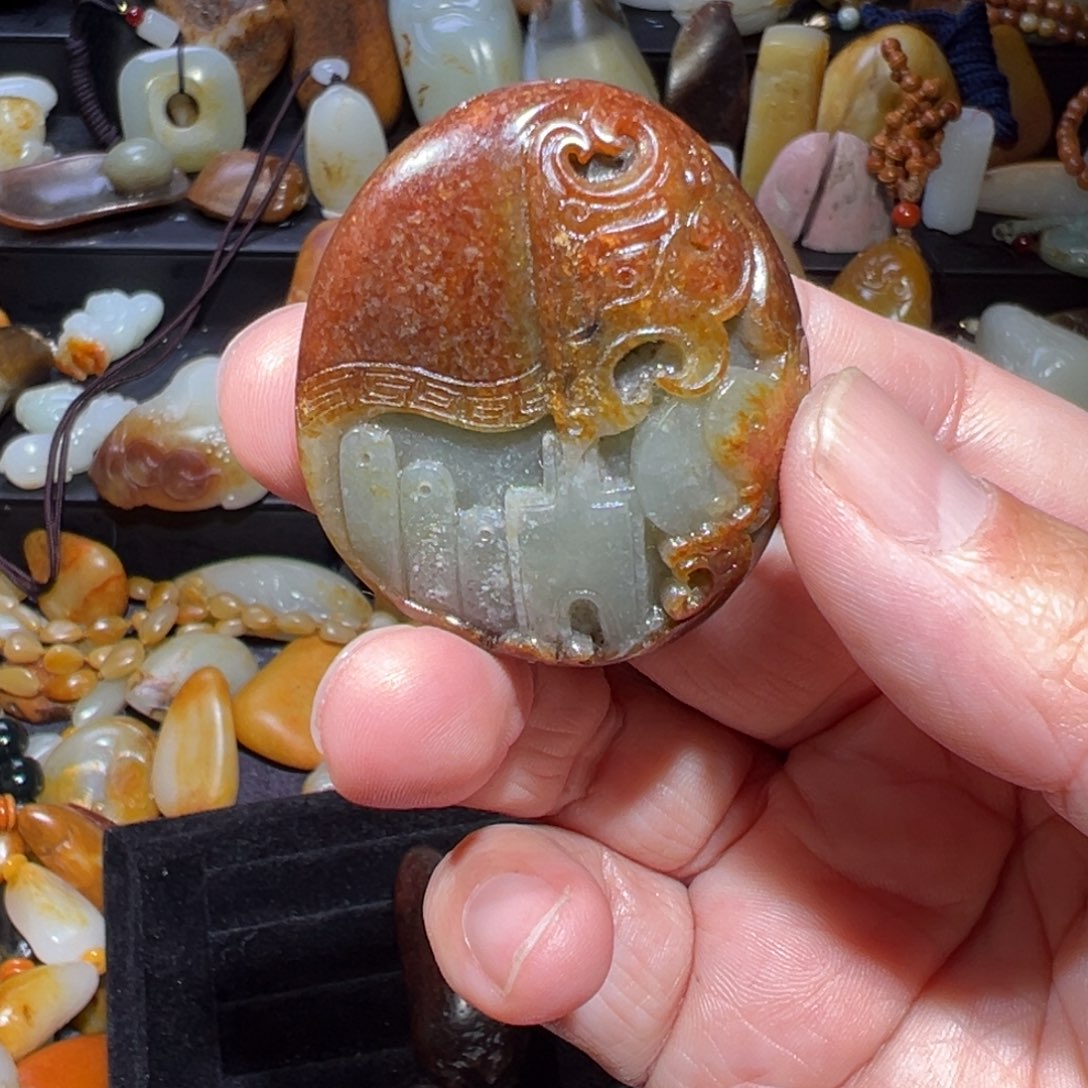 和田玉吊坠(不含链)未镶嵌