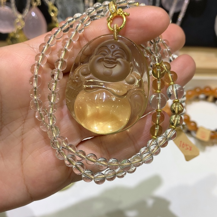 水晶颈饰未镶嵌天然