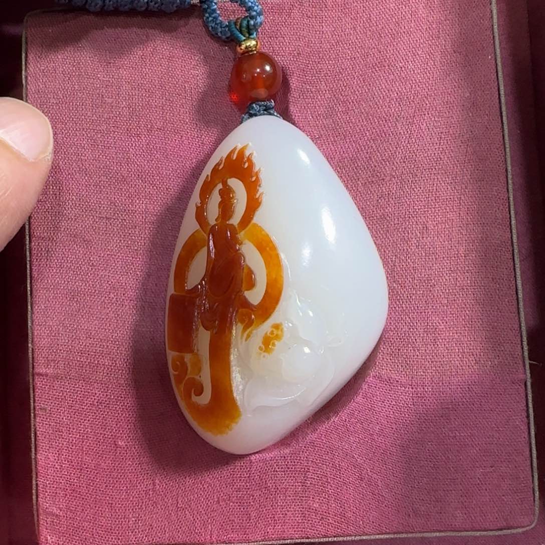 和田玉未镶嵌挂件