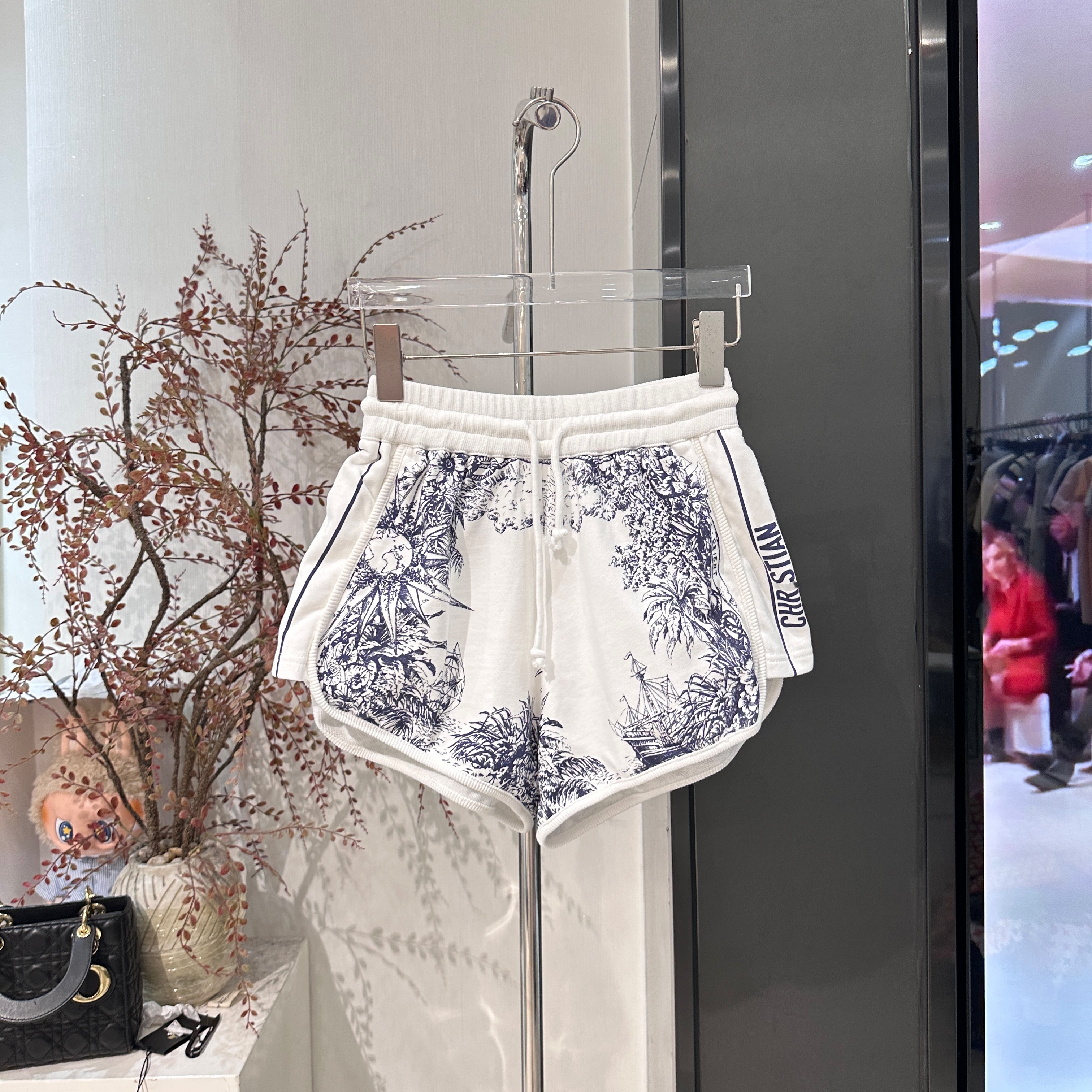 FH裤子短裤时尚百搭夏季潮流印花运动032