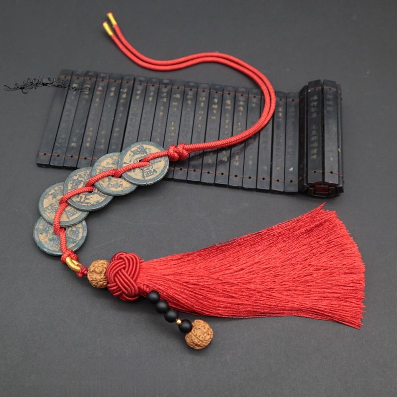 流苏文玩国风手工钱币