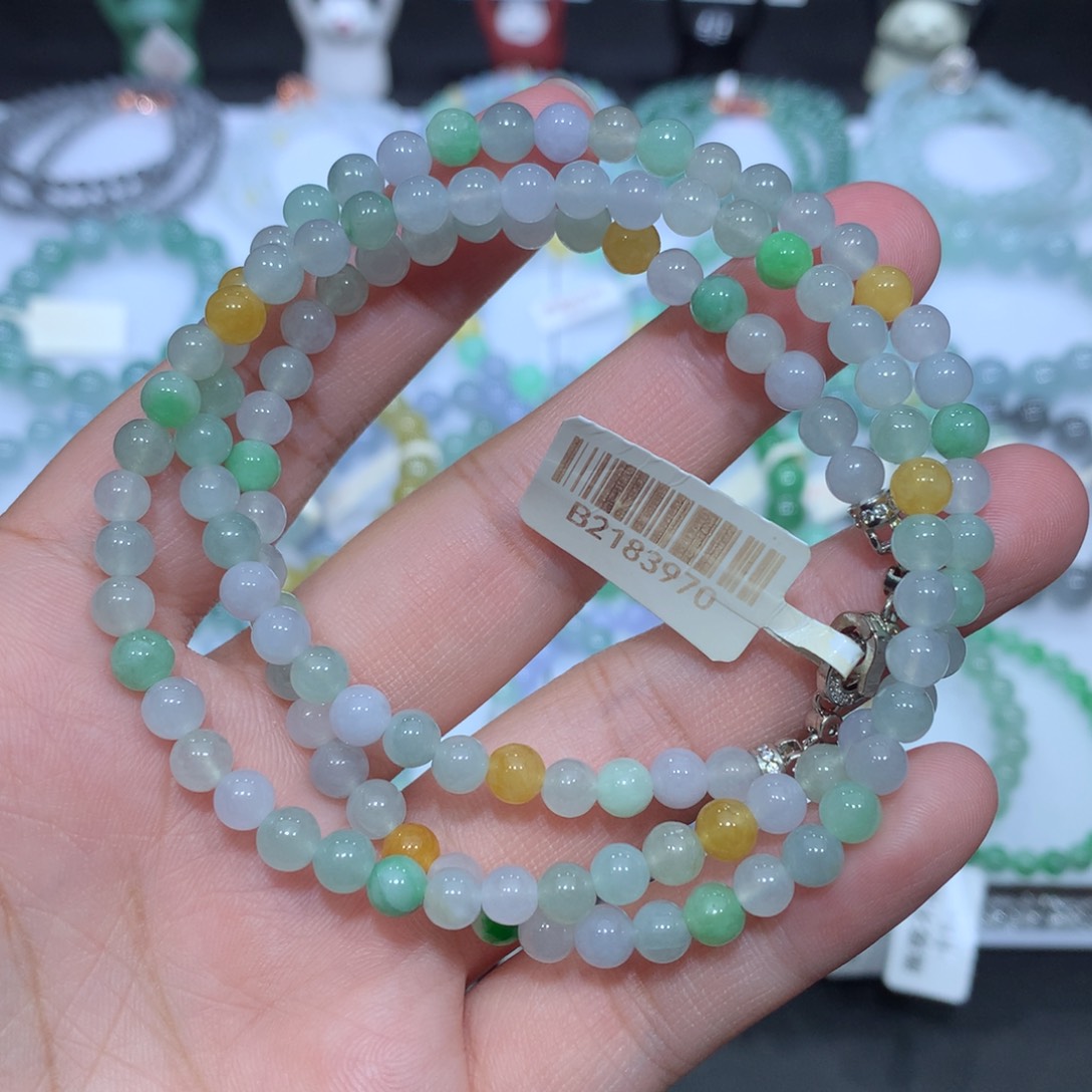 翡翠未镶嵌手串天然