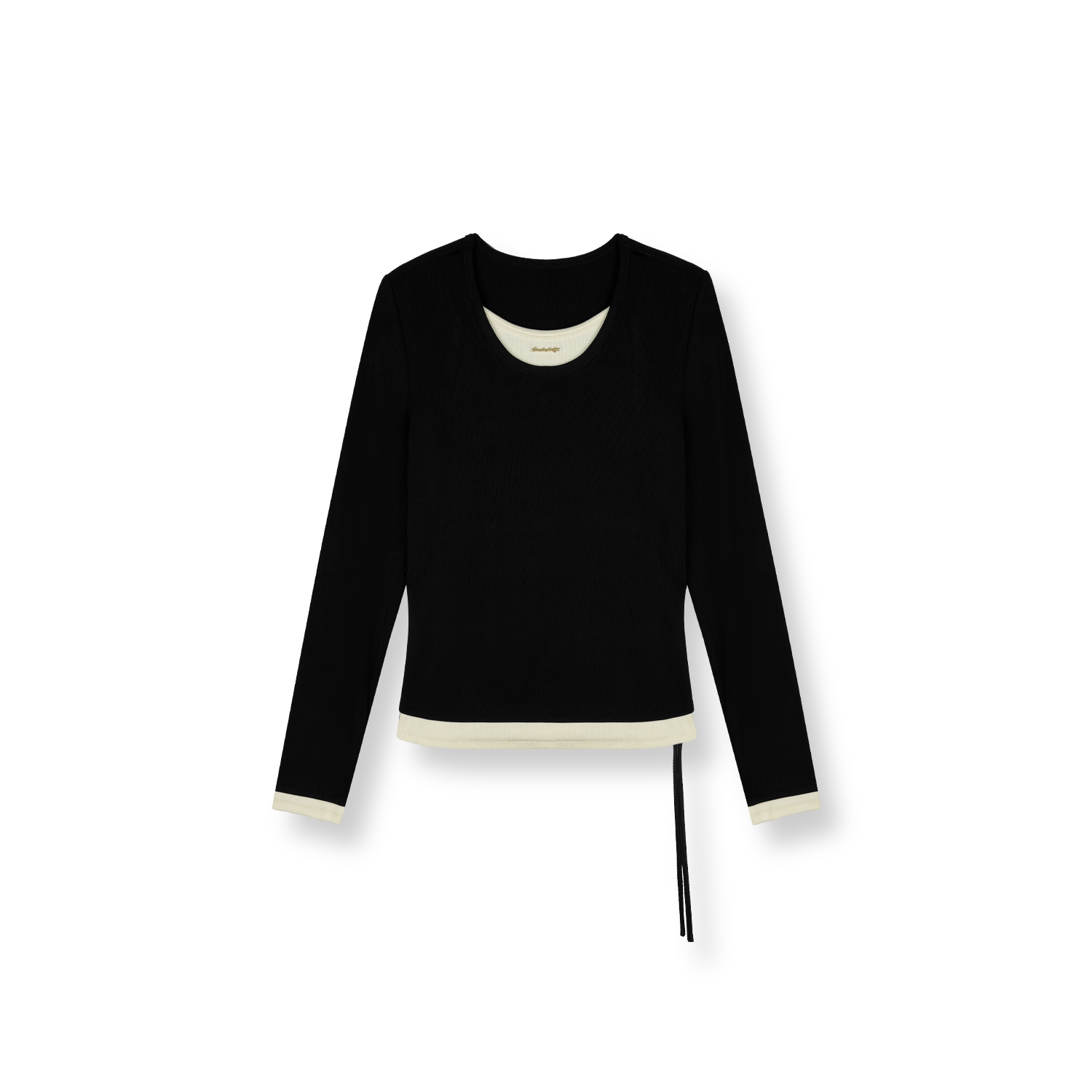 25s秋季新款假两件含桑布丝针织打底衫（EGKAS5516A）【994】