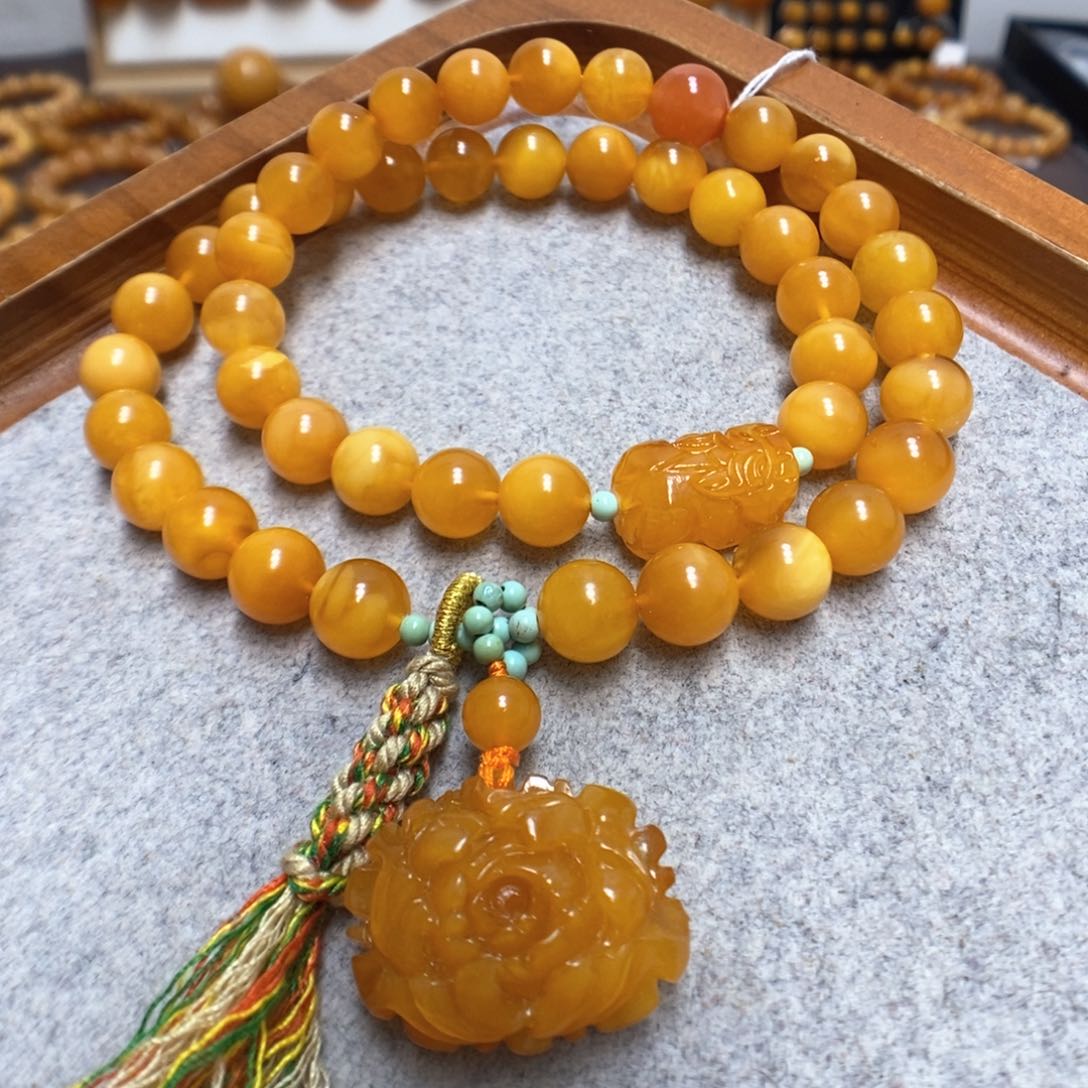 蜜蜡手串未镶嵌蜜蜡