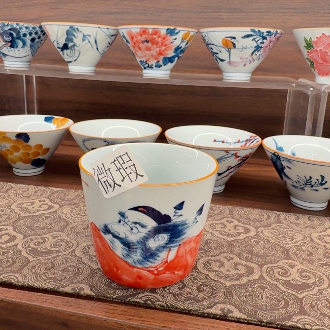 微瑕釉下彩纯手绘