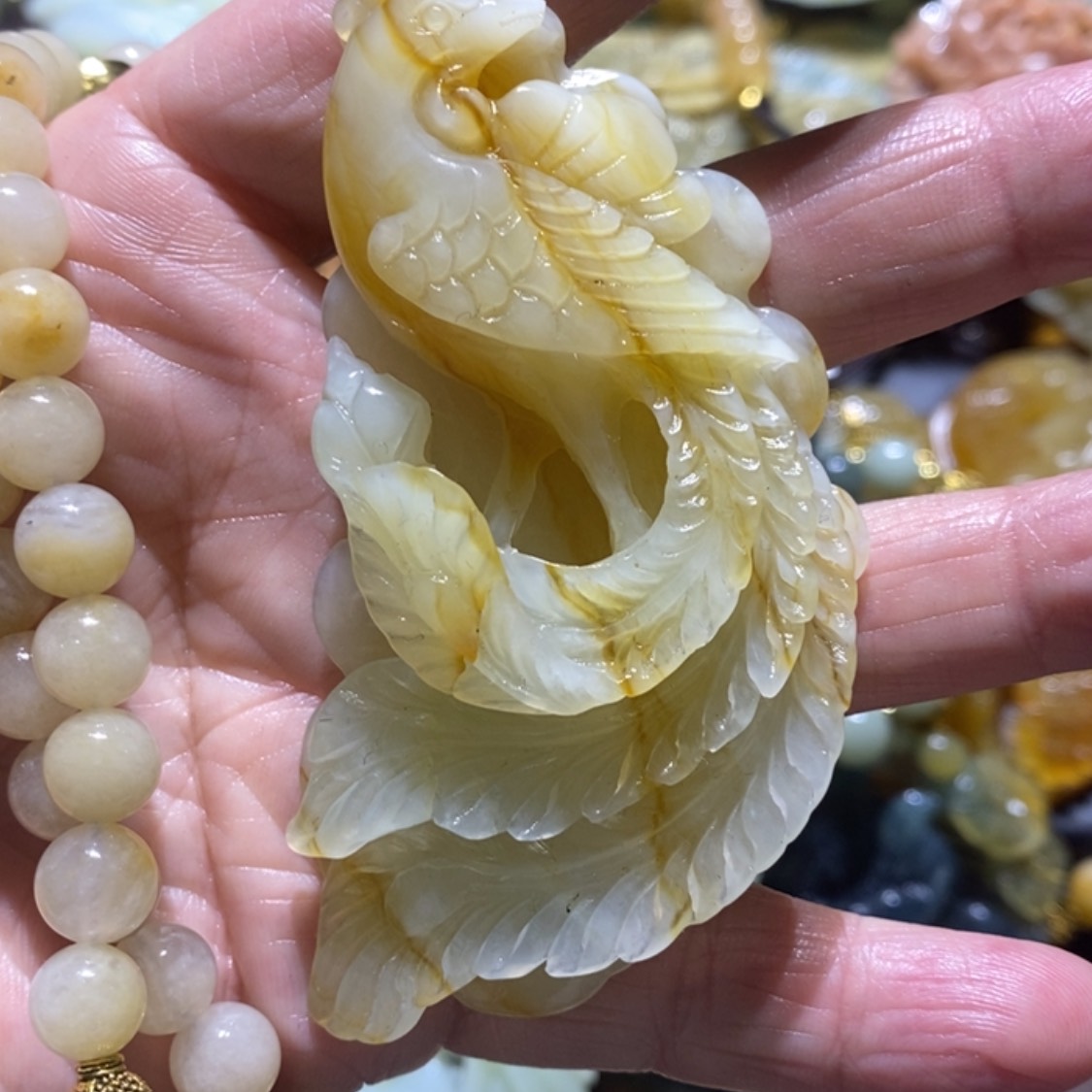 【闪购商品】岫玉毛衣链未镶嵌