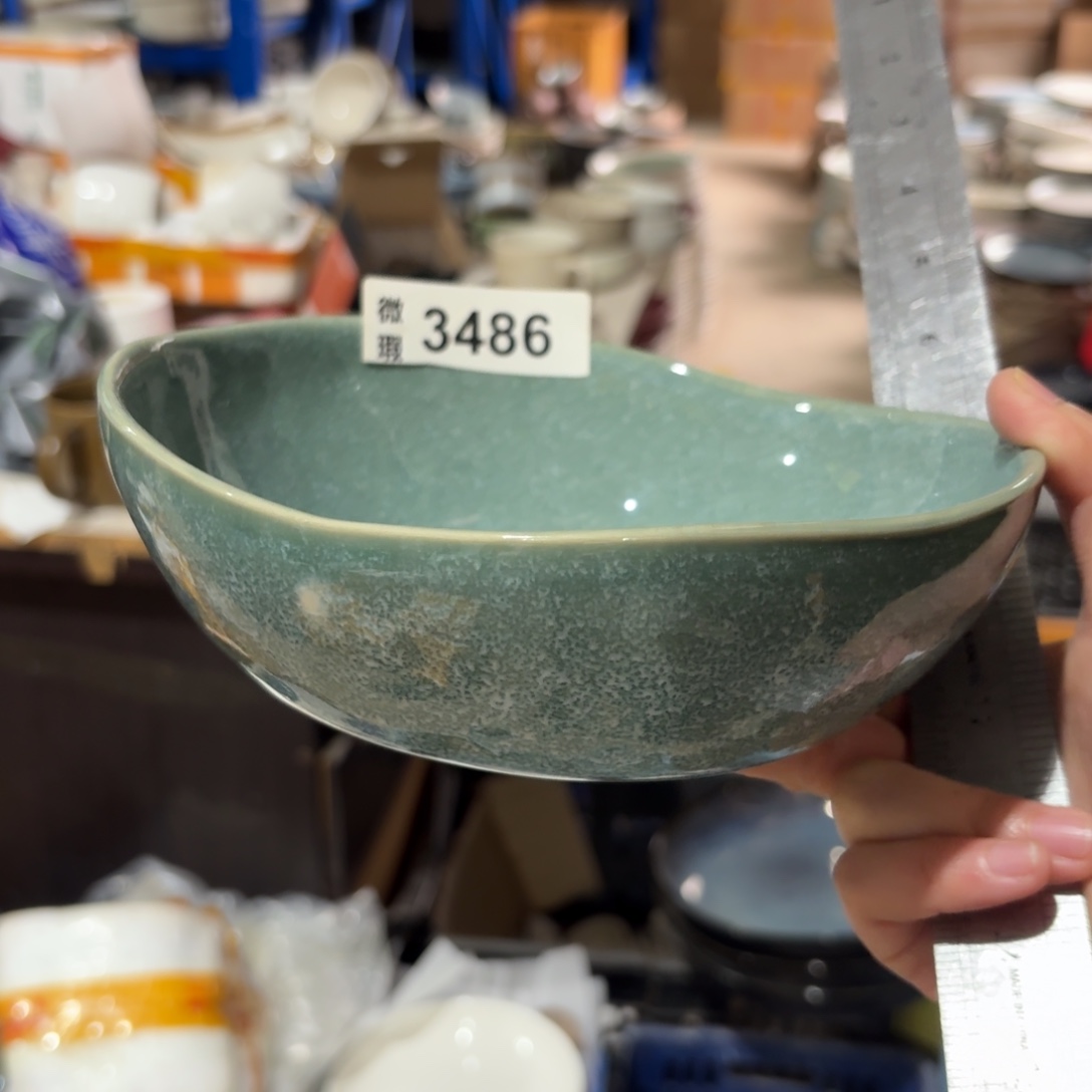 陶瓷3486 微瑕陶瓷餐具1个