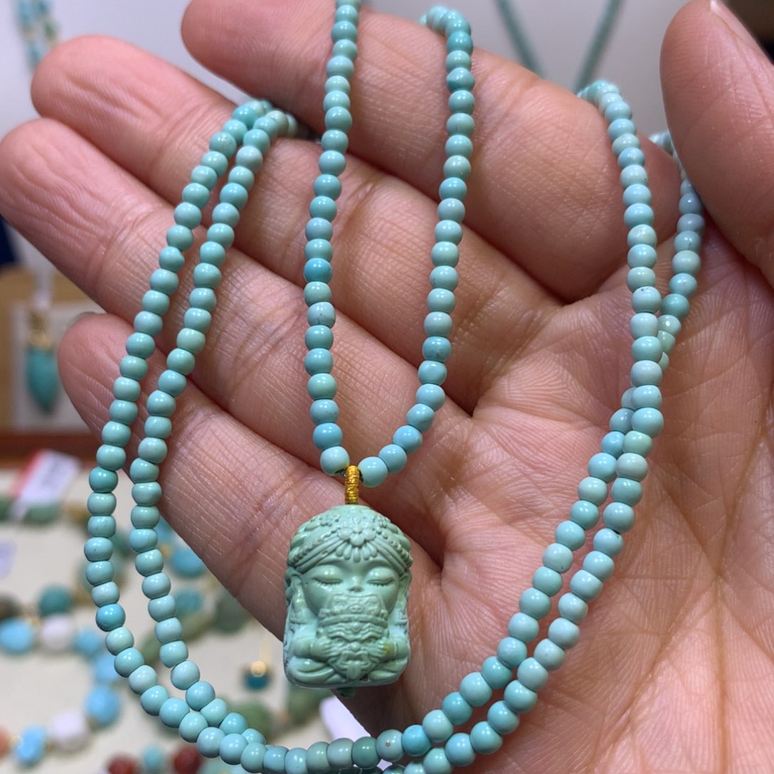 绿松石未镶嵌项链