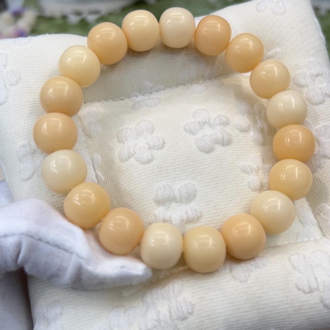 菩提根/象牙果吊坠15干磨橘粉072