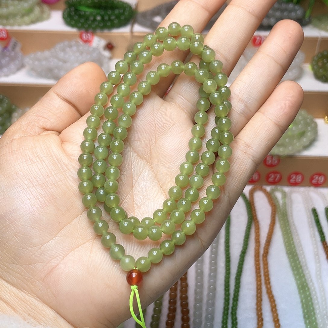 和田玉颈饰未镶嵌6mm