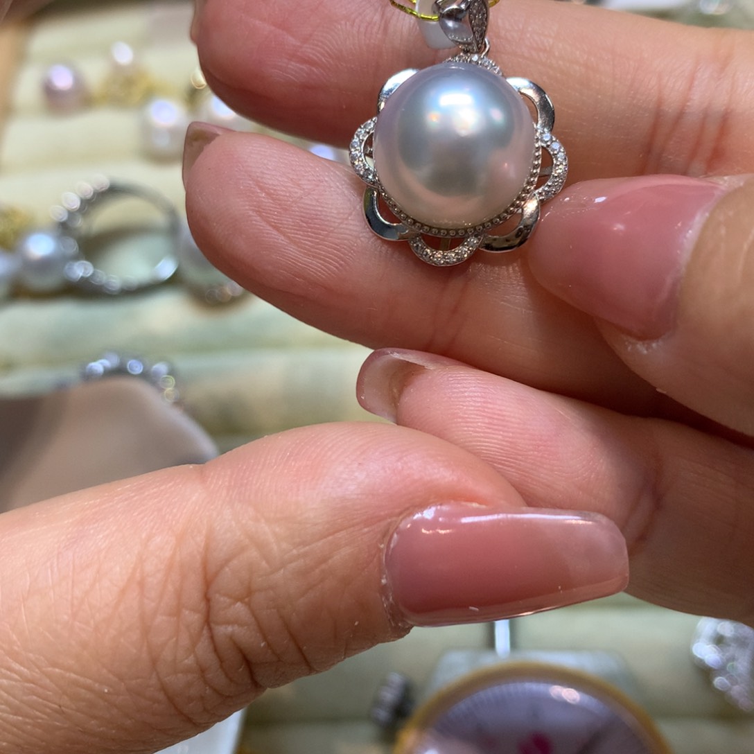 海水珍珠颈饰14K金镶嵌