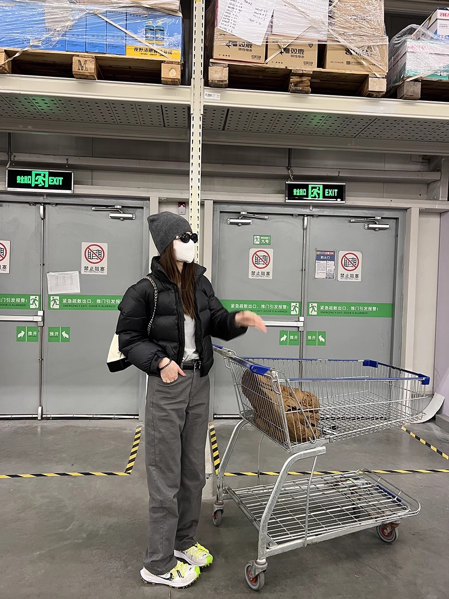 Yvonne casual复古高腰直筒牛仔裤女小个子宽松显瘦窄版阔腿裤子