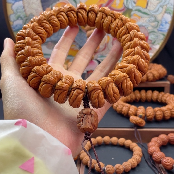 桃核手串?****·龙纹桃核矮霸