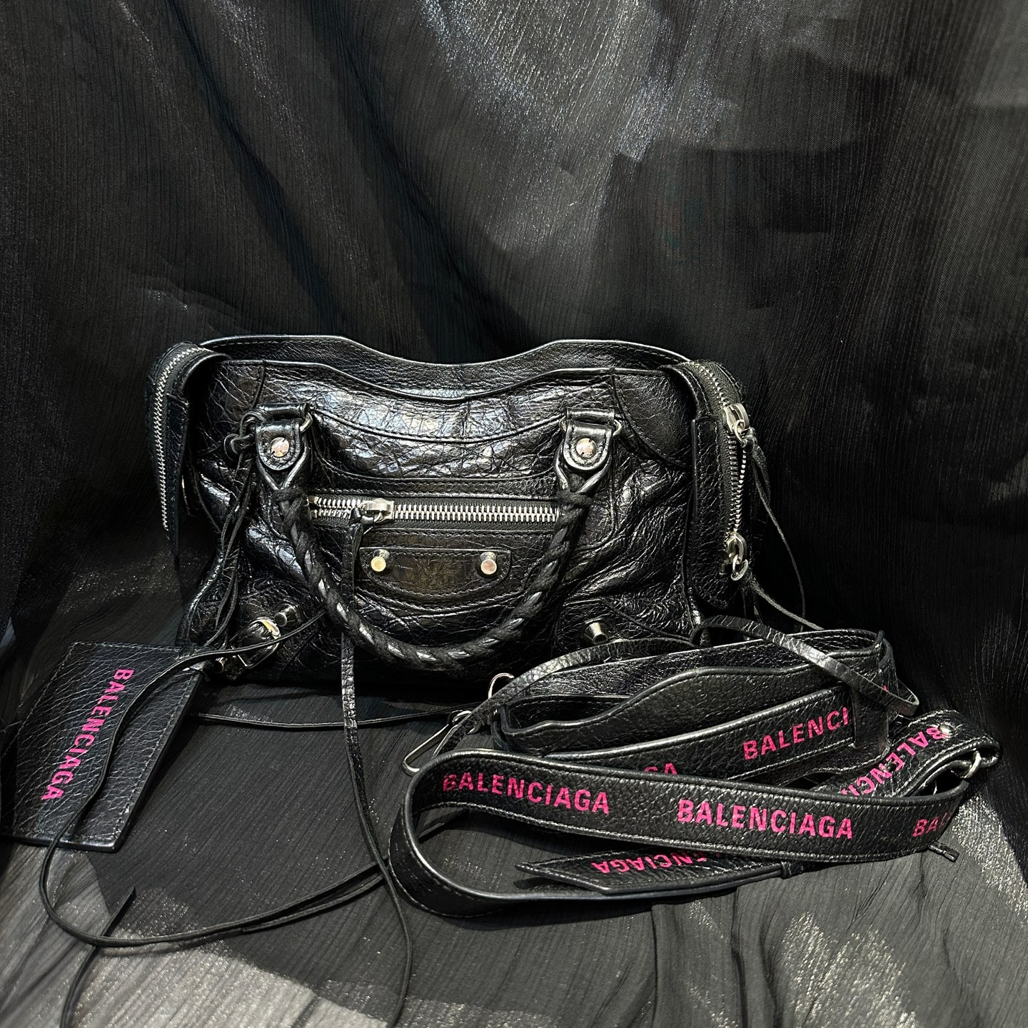 95新 Balenciaga/巴黎世家 乱乱子中古/女士/单肩包/14612966