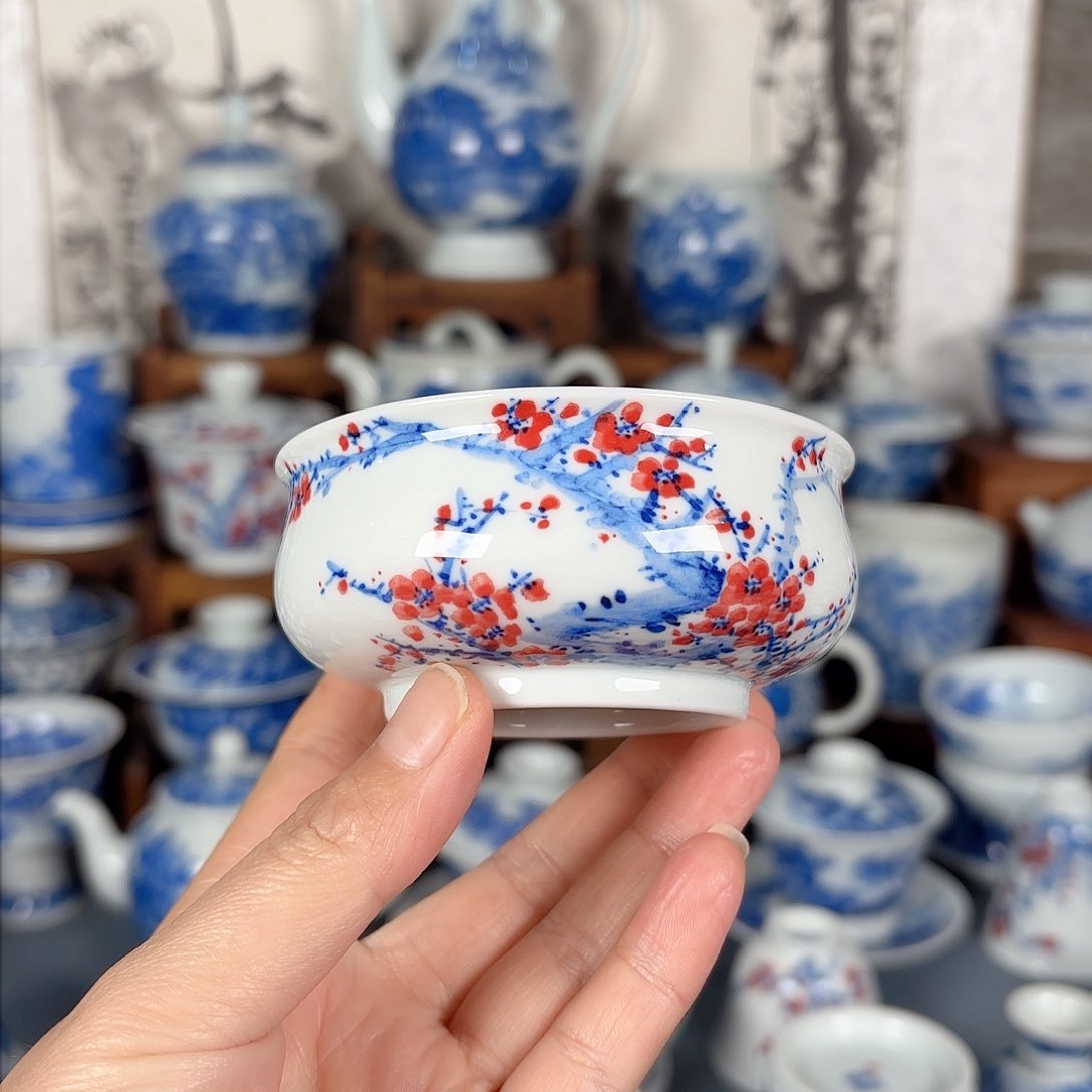 杯青花瓷器手绘作品杯