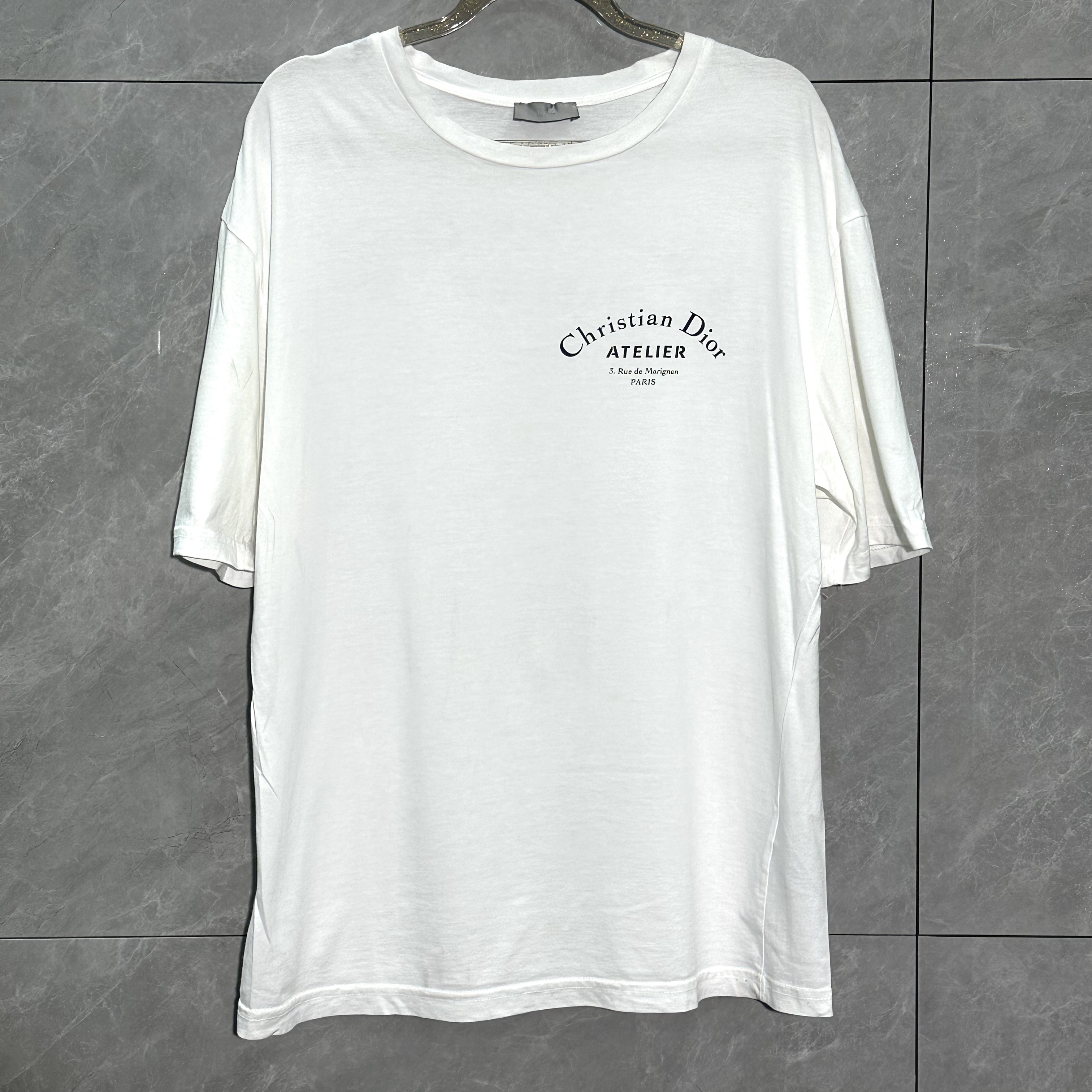 99新 DIOR/迪奥 M码 迪奥 经典logo 白色短袖
