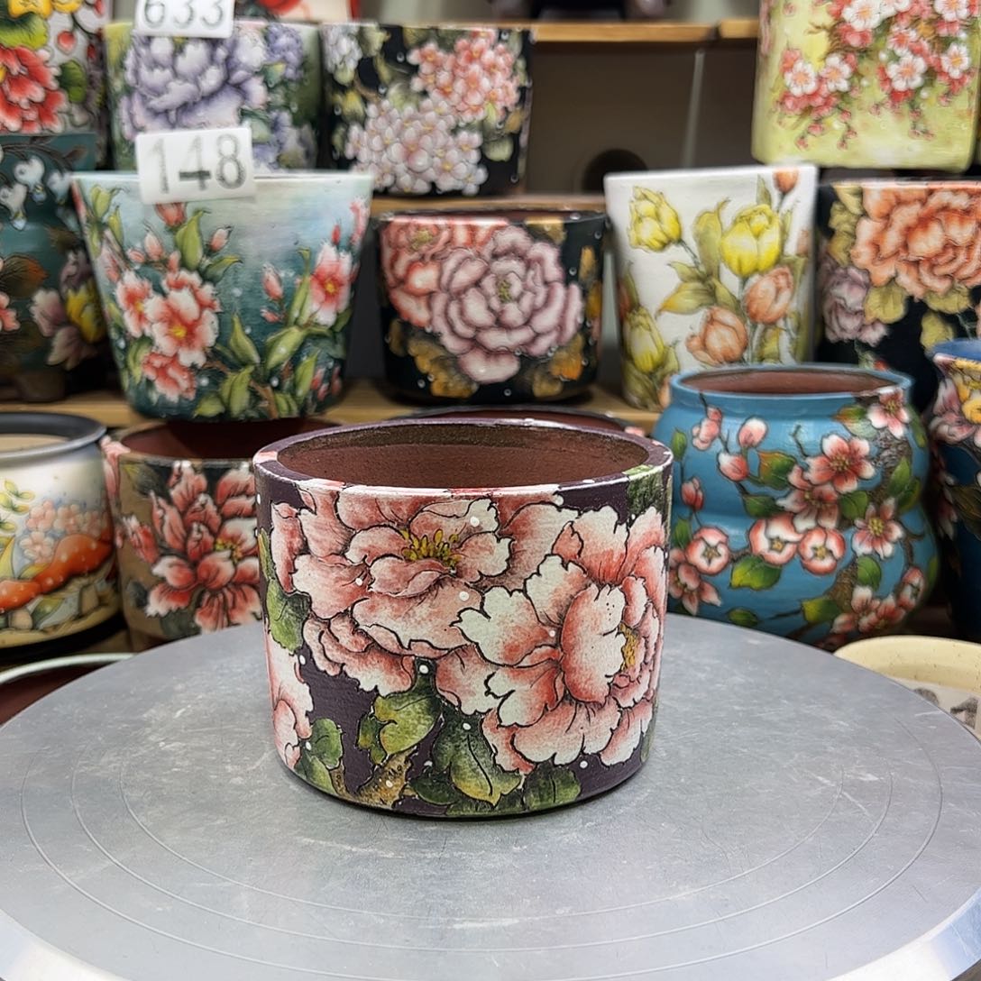 景德镇陶瓷花盆景德镇陶瓷花盆